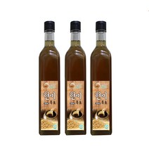 초사랑 현미흑초 500ml x 3병3년산 흑초 현미식초 전통발효식초 발효식초 자연발효식초 마시는식초, 3개