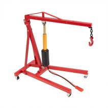 엔진 크레인 금속 전기 크레인 엔진 유지 보수 브래킷 스탠드 잭 1/10 RC 크롤러 자동차 Traxxas TRX4 축 SCX10, 01 red