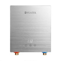 SIVUATEK 탱크 없는 온수기 전기 전기 스마트 컨트롤 인스턴트 사용 포인트 240V 6.5kW 수도꼭지 M1-65G, Gray