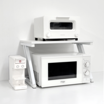 클로이홈데코 디자인 전자레인지 선반, 비비드화이트(BEST)