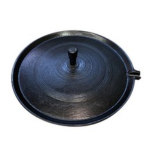 국내산 청주금속주물 길들인 무쇠솥뚜껑 무쇠삼겹살 불판 고기판 양면 프라이팬 전골 미니 무쇠팬, 01 무쇠 솥뚜껑불판33cm