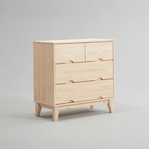 포플리 편백나무 3단 서랍장, 원목