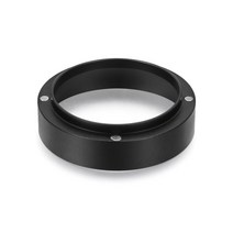 커피머신 부품 소모품 51mm 54mm 58mm breville delonghi krups 양조 그릇용 자석이 있는 알루미늄 도징 링 탬퍼링 에스프레소 도구 가스켓 포타필터, 자석이 있는 검은색