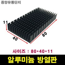 JINHA 방열판 알루미늄 방열패드 방열시트 80*40*11
