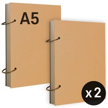 심플리앤 링형 드로잉북 스케치용 160g, A5 X 75매 2권