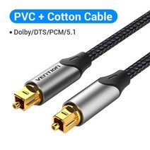 블루레이 블루레이플레이어 외장cd룸 Vention-디지털 광 오디오 케이블 Toslink SPDIF 동축 1m 2m 5m 앰프 Xbox 360 PS4 사운드바 광섬유, 코튼 케이블 블랙_1m