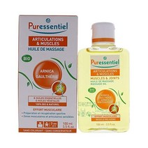 Puressentiel 근육 및 관절 이완 아르니카 및 마사지 오일 100 천연 유래 비건 프랑스산 윈터그린 3.5온스(4897317)