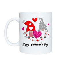 발렌타인 데이 머그 연인을위한 재미있는 커피 머그니 11 온스 티 컵 양쪽 인쇄, 1