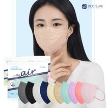 인디에어 유어핏 새부리형 컬러마스크 대형 100매 에코팩, 유어핏 대형M, 화이트 100매 [벌크]