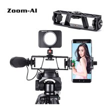 Zoom-AI 스마트폰 개인방송 영상 촬영장비 모음 핫슈 브라켓 거치대 마운트, D01.3포지션 멀티 마운트