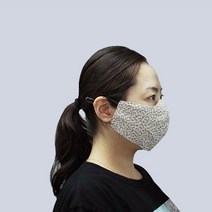 면 마스크 예쁜 꽃무늬 호흡이 편한 운동 산책 조깅, 2