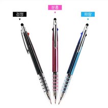 (국산)코리아5링니들3색터치펜 니들볼펜(3개 1세트), 핑크, 본상품선택