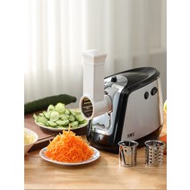 Tenfly THMGQ600 민서기 분쇄기 소시지 고기 다지기, 실버 블랙 스테인리스 스틸 업그레이드 버전, 실버 블랙 스테인리스 스틸 업그레이드 버전