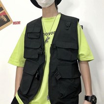 남자 2컬러 다용도 등산 밀리터리 테크웨어 조끼