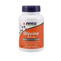 나우푸드 글리신 Glycine 1000mg 100캡슐