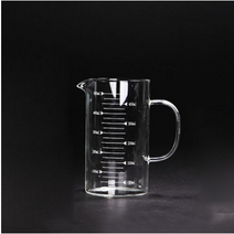 카페클럽 글라스 계량 서버 500ml, 혼합색상, 6개
