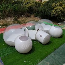 버블 하우스 투명 풍선 텐트 썬룸 글램핑 농막 온실 이글루 휴가 캠핑, 침실2개 홀6m 욕실4m 통로3m2m 80㎡
