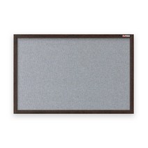 [보드뱅크]패브릭 게시판(핀용) 60x40 무늬목프레임(웬지)