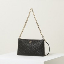 닥스핸드백 DCWA2F607 [NEW CARLISLE EMBO] 블랙 DD로고 소가죽 체인숄더백