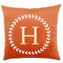 룸빌드 북유럽 인테리어 벨벳 쇼파쿠션 세트, 오렌지