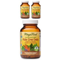 메가푸드 키즈 원 데일리 멀티비타민 & 미네랄 타블렛, 60개입, 3개