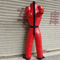 소방훈련 더미 샌드백 사람모양 종합격투기 사람모형, 레드 140CM 25KG 블랙 비고