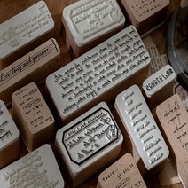 감성 영어 레터링 다꾸 다이어리 우드 스탬프 촬영소품 편지 꾸미기 도장, 4번 3.5x3.5