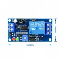 변환기 dc1PCS DC 12V Delay T공구툴n On / Off Switch Module Timer, 한개옵션0