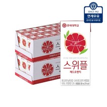 연세우유 스위플 과일주스 레드오렌지 음료, 48팩
