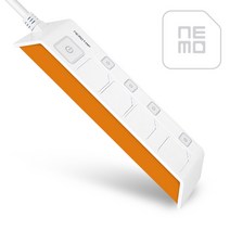 네모탭 개별 접지 4구 3M 오렌지