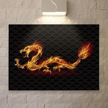 아트박스/꾸밈 ah809-캔버스액자72.7x53_액운을막아주는용