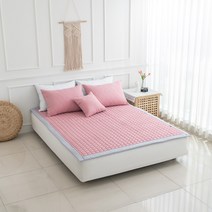 먼지 없는 알러지케어 침대 패드 카페트 솔리드 인디 핑크 라지킹 LK 바닥 이불 깔개 카펫