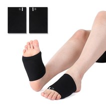 에코리즈 발바닥 아치 패드/아치 보호대, 블랙