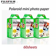 10-100매 fuji fujifilm instax mini 11 9 8 instax 즉석 카메라 mini 8 9 7s 인화지용 흰색 가장자리 필름, 60매