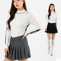 여성 골프웨어 봄 스커트 스트라이프 플리츠 골프치마
