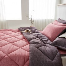 사계절 투톤 향균 차렵이불 먼지없는 봄 가을 겨울 푹신한 간절기 이불세트