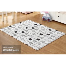 캐릭터 아기매트 특대 층간소음방지 놀이방 신생아패드 여아, 키재기
