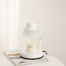 국내산 캔들워머 +천연소이캔들(150ml)세트 /높이조절 불빛조절가능, 국내산 화이트워머+천연캔들(가든파티)150g세트