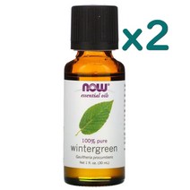 NOW Foods 천연 윈터그린 Wintergreen 에센셜 오일 30ml x2개