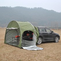 차박도킹텐트 장박 꼬리텐트 캠핑 비박 차박텐트 도킹, 아미그린, 아미그린