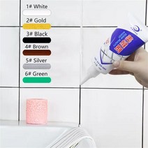 방수스프레이 180ml 솔기 미용제 방수 곰팡이 방지 여러 가지 빛깔의 타일 갭 뷰티 그라우트 벽 접착제 바, 03 Silver Gray 180ml
