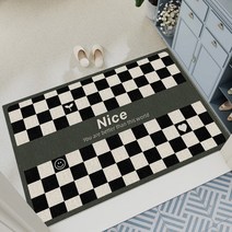 폴라도레 코일 현관매트 출입구 베란다 발판 대형 매트, 02.나이스그린라인체크, 1.90x60cm, 1개