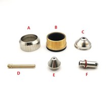 용접 노즐 FY-XF300H 물 냉각 CNC 플라즈마 토치 쉴드 컵 화웨이 커터 FX-300, E Tip 2.1mm X 10PCS