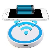 파워딜 미니 Qi 무선 충전기 USB 패드 아이폰 8 플러스 X 삼성 갤럭시 S6 S7 가장자리 참고, 01 black