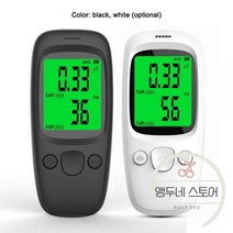 전자파 측정기 검출기 휴대용 전자기 방사선 자기장 전기장 온도 측정 장치 사운드 라이트 기능 포함, 블랙
