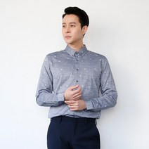 [KT알파쇼핑]남자 베이직 스탠다드 셔츠 LSC-SHA-5-그레이