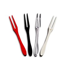 EL 일회용 미니포크 플라스틱 과일포크 10 000개 1박스, 10000개, 검정