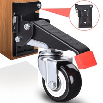 페달 리프트 캐스터 이동식 가구 작업대 워크벤치 바퀴 고중량 4pcs 1입, 일반형 660 (300kg) 4pcs