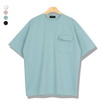 오마보이 남성용 분또면 카고포켓 반팔 티셔츠