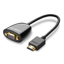 고급형 HDMI 단방향 RGB VGA 15핀 암 변환 젠더 컨버터 TV 모니터 연결 케이블